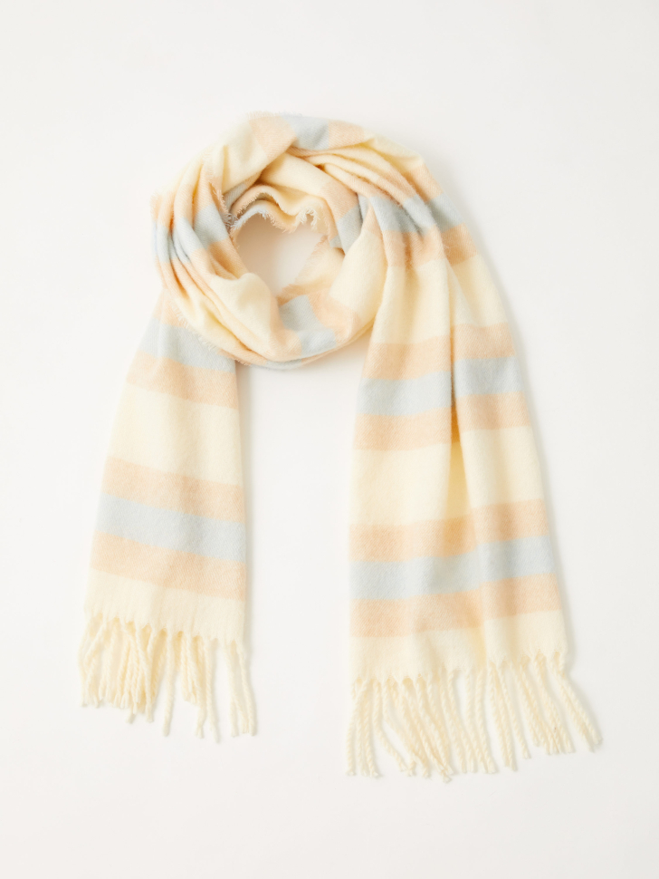 Объемный шарф с добавлением шерсти и мохера 
Объемный шарф с добавлением шерсти и мохера