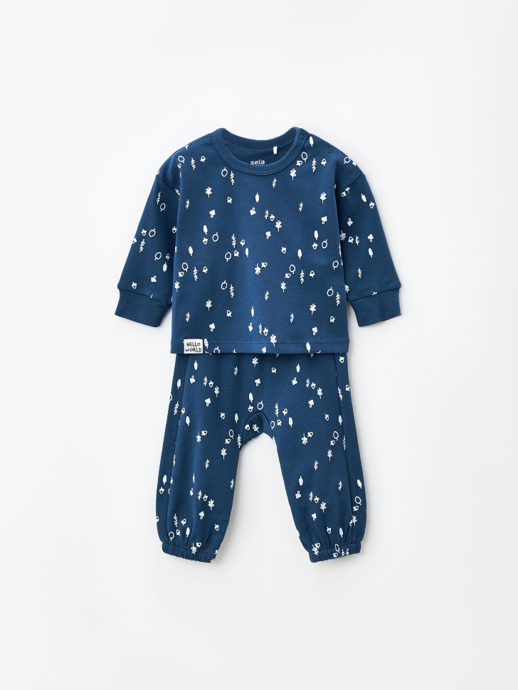 Пижама с принтом для малышей