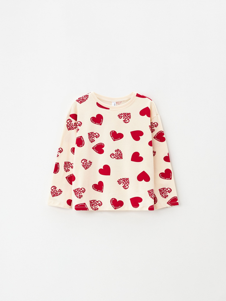 Лонгслив с принтом для девочек
Лонгслив с принтом для девочек