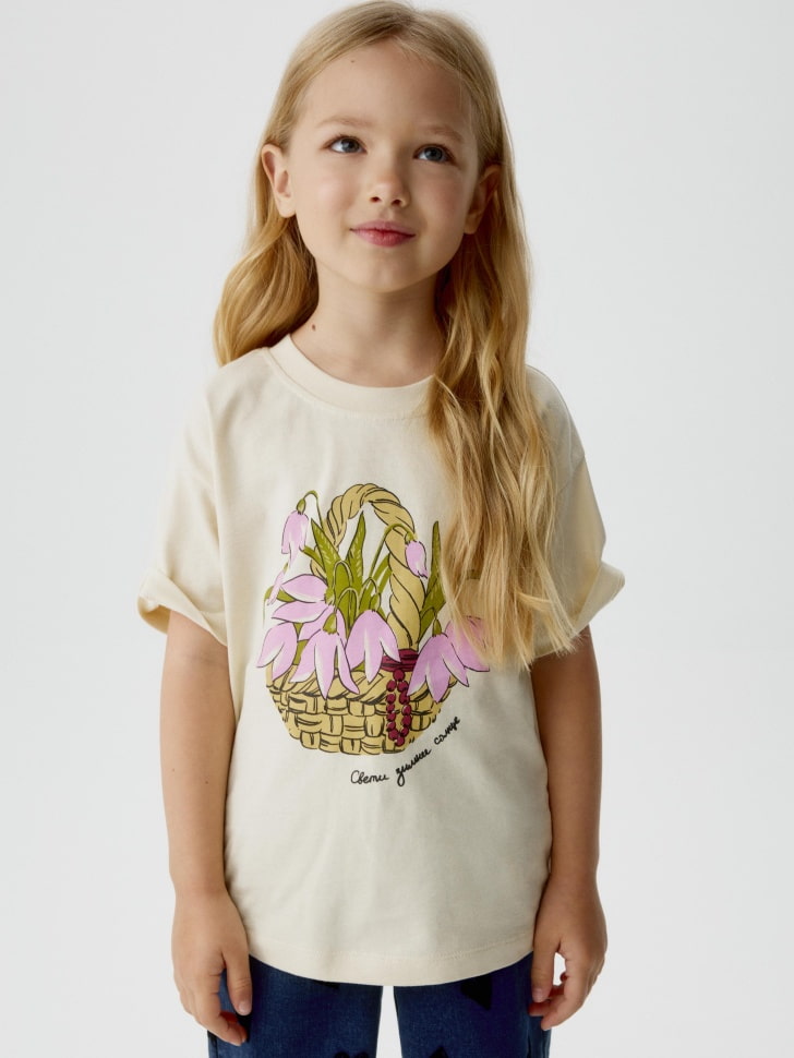 Футболка оверсайз с принтом для девочек, SL5810040202
Футболка оверсайз с принтом для девочек, SL5810040202