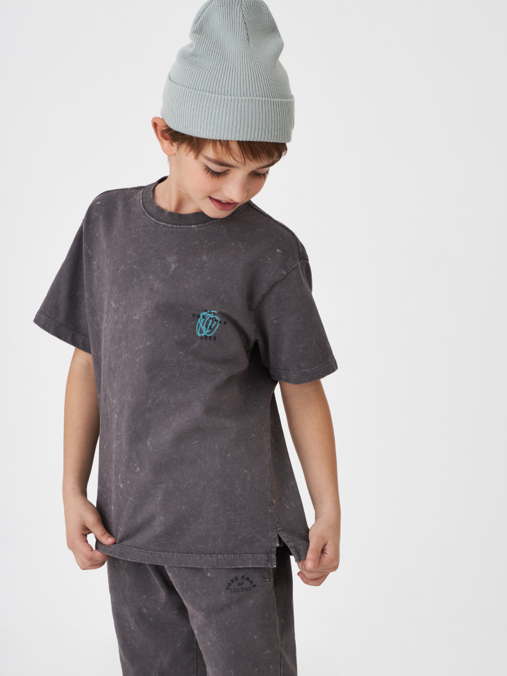 Футболка оверсайз с принтом для мальчиков, Серый
Футболка оверсайз с принтом для мальчиков, Серый