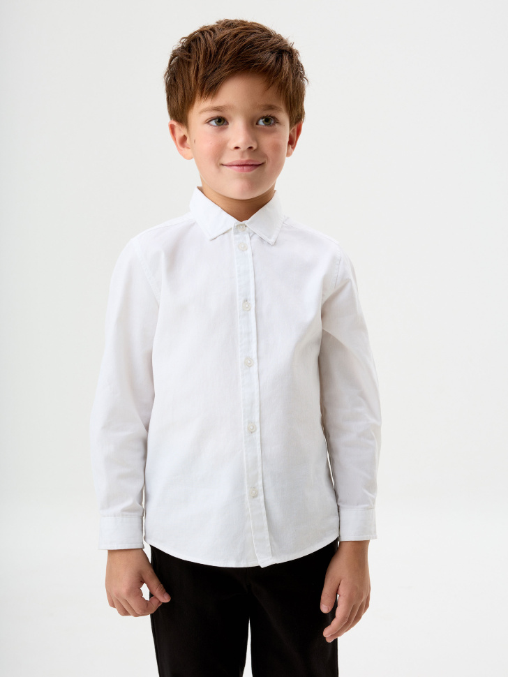Классическая белая рубашка для мальчиков
