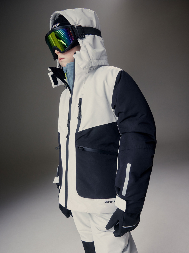 Горнолыжная куртка из технологичной мембраны с лямками детская горнолыжная куртка из технологичной мембраны с лямками для мальчиков