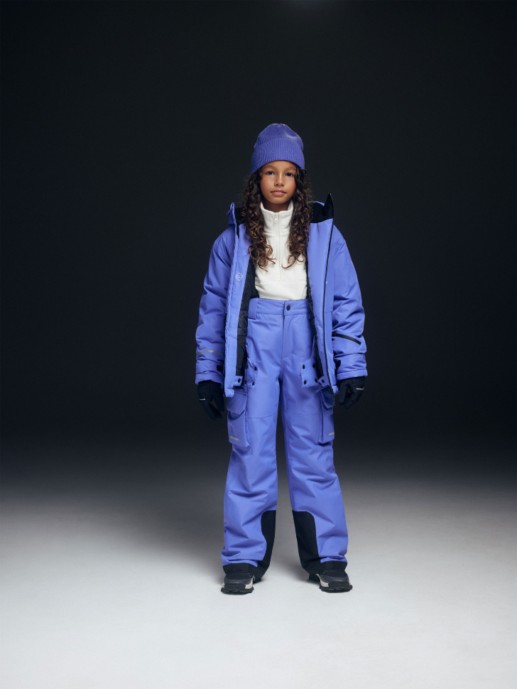 Горнолыжная куртка из технологичной мембраны с лямками для девочек горнолыжная куртка из технологичной мембраны с лямками для мальчиков