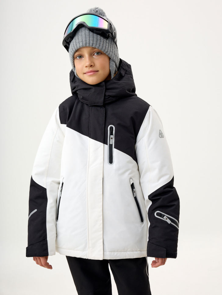 Горнолыжная куртка из технологичной мембраны с лямками для девочек горнолыжная куртка из технологичной мембраны с лямками для мальчиков