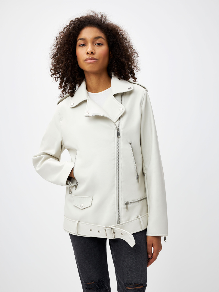 Косуха оверсайз из экокожи, Белый
Косуха оверсайз из экокожи, Белый