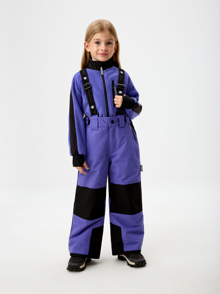Утепленные брюки из коллекции sela х I'm Siberian для девочек стеганый анорак из коллекции sela х i’m siberian