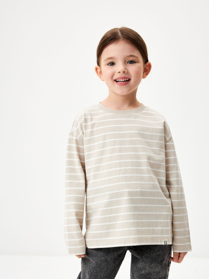 Лонгслив в полоску для девочек
Лонгслив в полоску для девочек