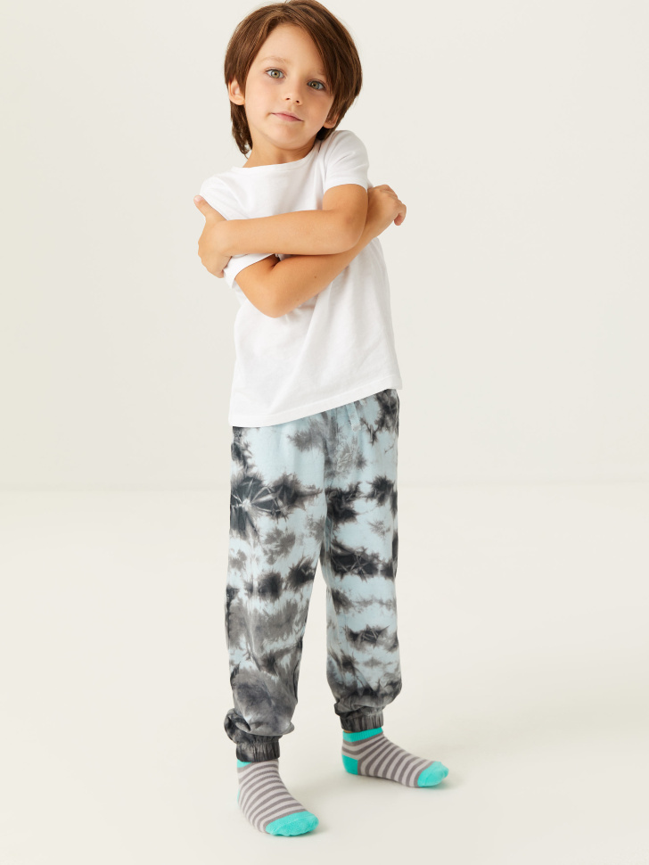 Домашние джоггеры с принтом тай-дай для мальчиков, Зеленый
Домашние джоггеры с принтом тай-дай для мальчиков, Зеленый