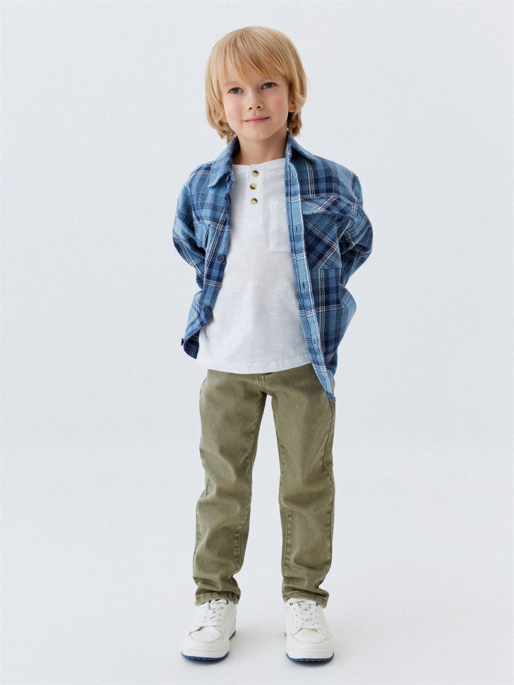 Джинсы Slim fit с цветной стиркой детские джинсы slim для девочки