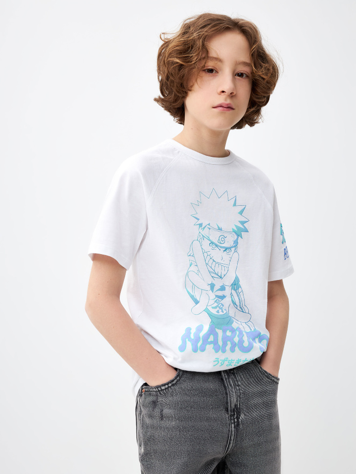Футболка оверсайз с принтом Naruto для мальчиков 
Футболка оверсайз с принтом Naruto для мальчиков