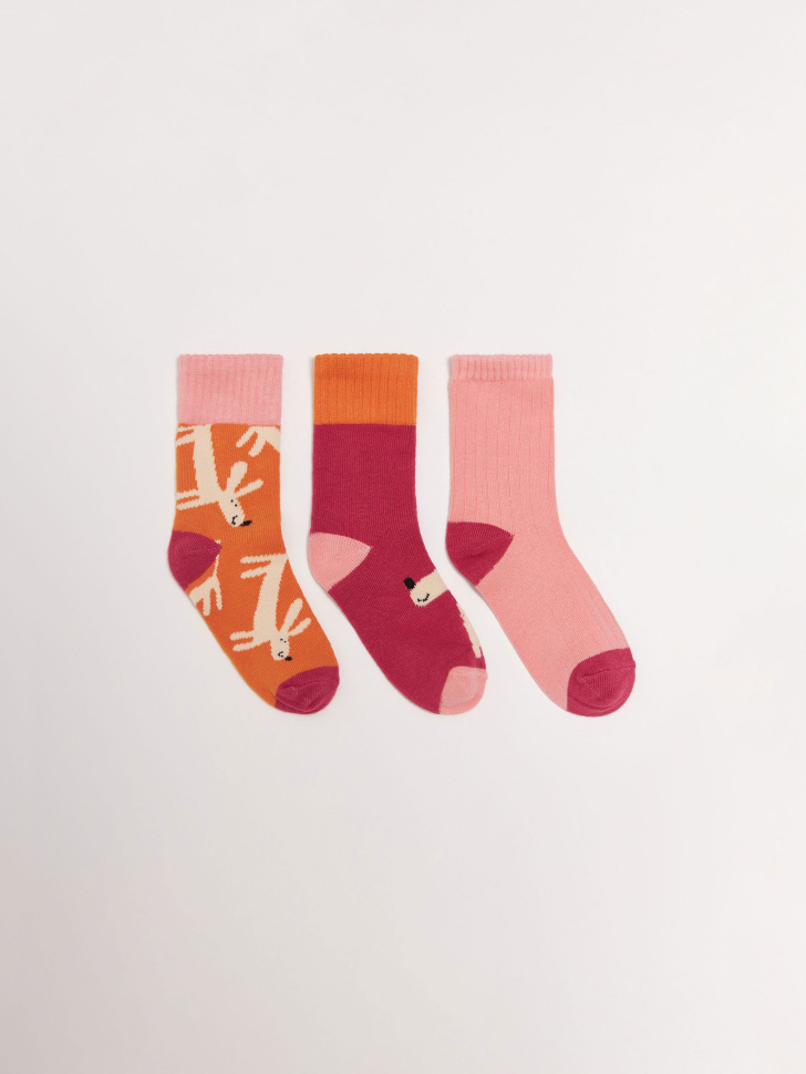 Набор из 3 пар носков для девочек, Принт
Набор из 3 пар носков для девочек, Принт