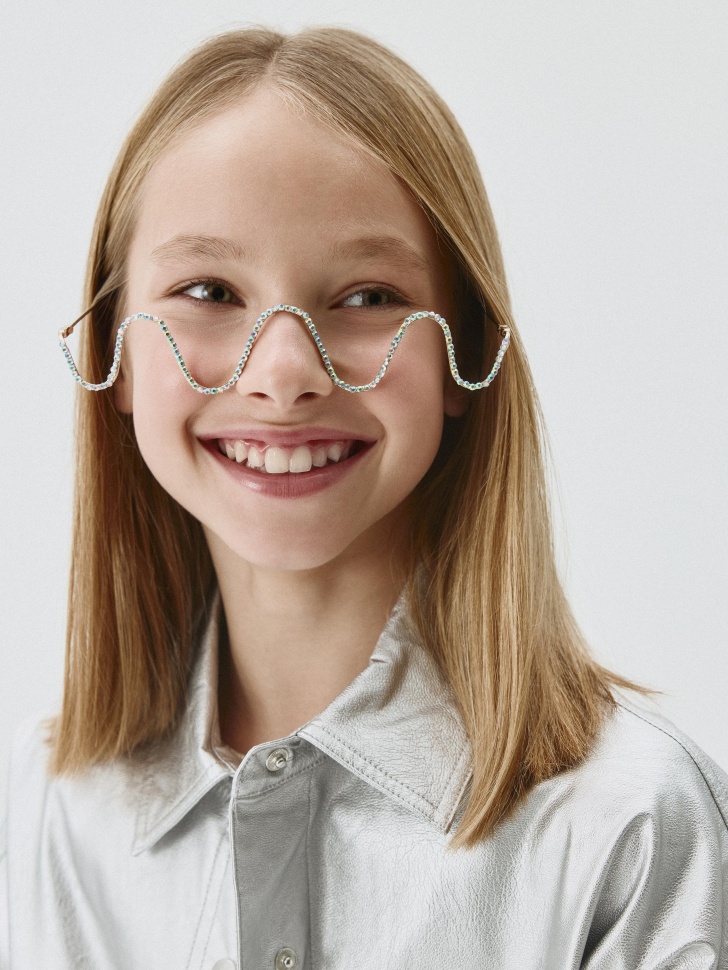 Карнавальные очки с декором из страз для девочек
Карнавальные очки с декором из страз для девочек