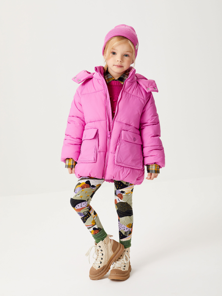 Трикотажные леггинсы с принтом для девочки, Принт
Трикотажные леггинсы с принтом для девочки, Принт