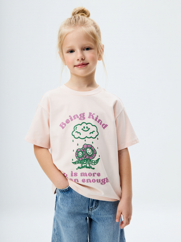 Футболка с принтом для девочек
Футболка с принтом для девочек