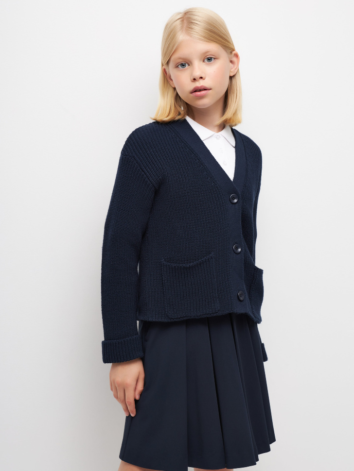 Вязаный кардиган для девочек
Вязаный кардиган для девочек