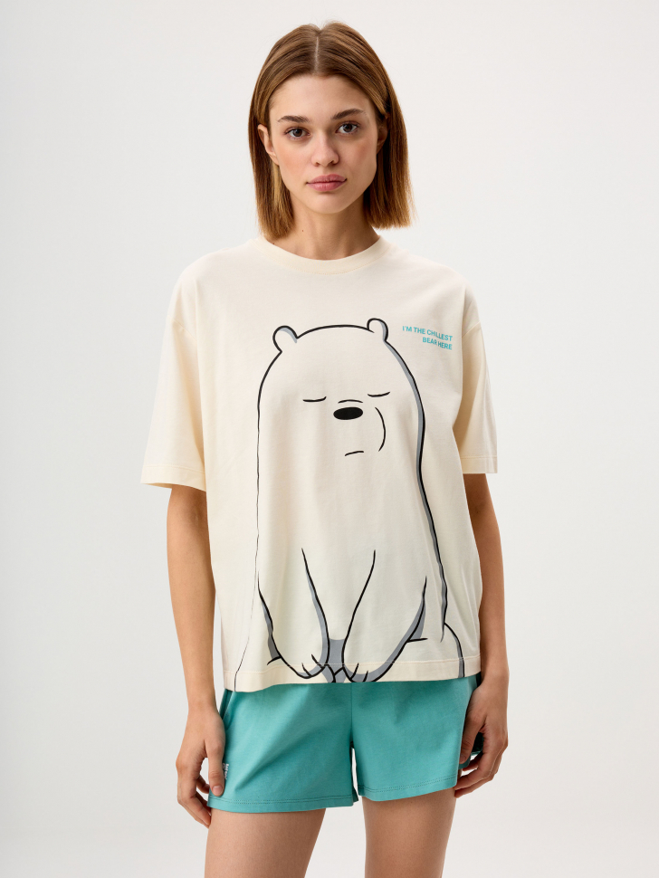 Трикотажная пижама с принтом We Bare Bears