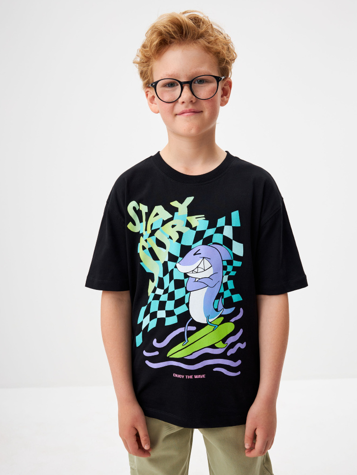 Футболка оверсайз с принтом для мальчиков
Футболка оверсайз с принтом для мальчиков