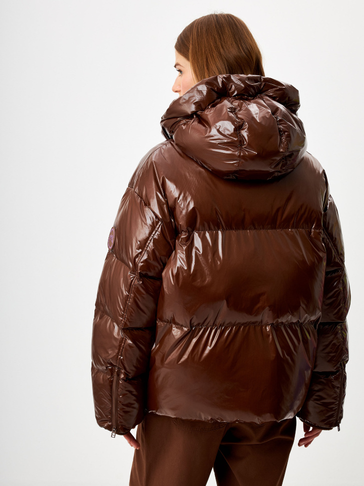 Лакированная куртка оверсайз из коллекции Kamchatka - фото 3