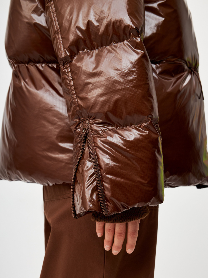 Лакированная куртка оверсайз из коллекции Kamchatka - фото 5