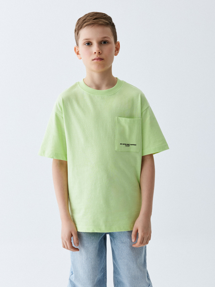 Футболка с карманом для мальчиков футболка с нагрудным карманом голубая brunello cucinelli