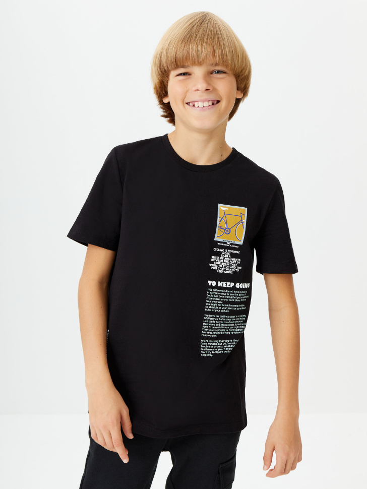 Футболка с принтом для мальчиков, Черный
Футболка с принтом для мальчиков, Черный