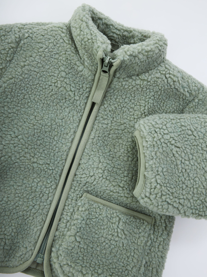 Утепленная куртка и искусственного меха для малышей - фото 3