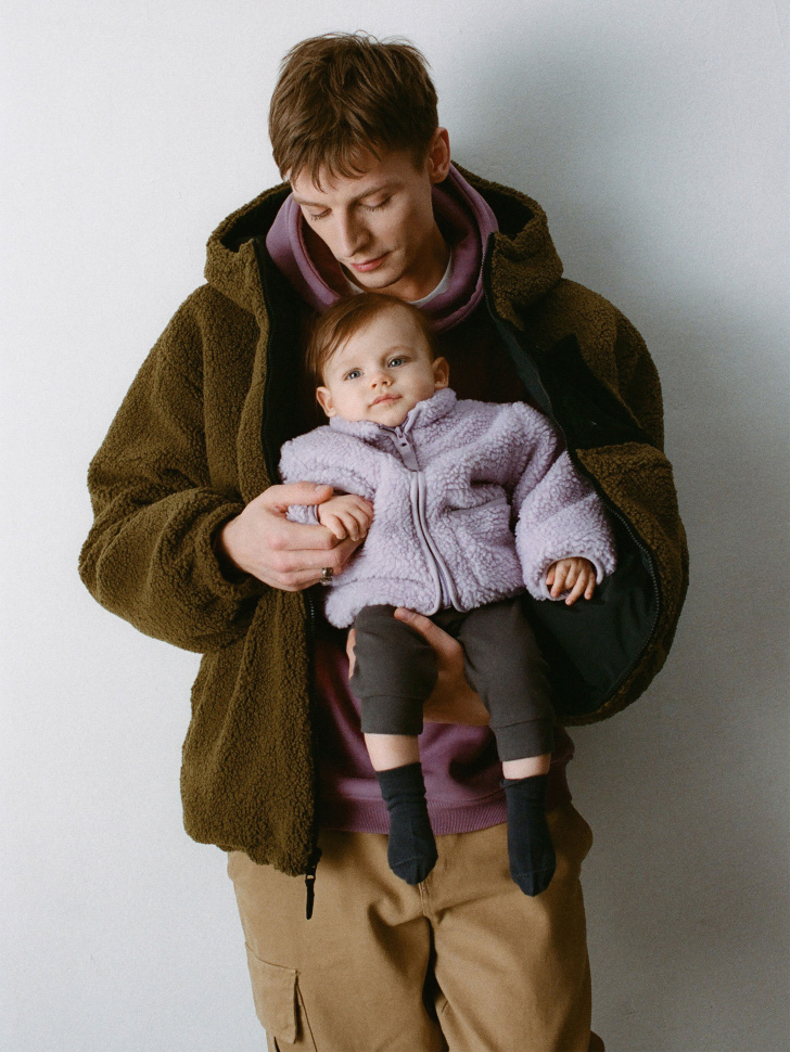 Утепленная куртка и искусственного меха для малышей - фото 1