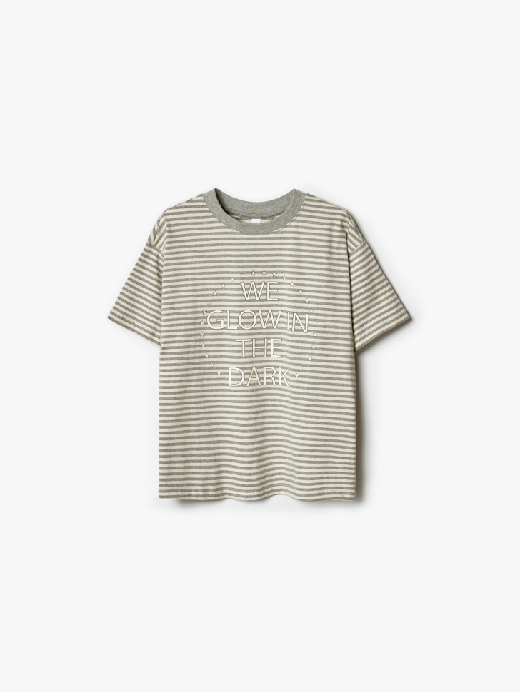 Футболка SELA оверсайз с принтом We Glow in the Dark, арт. 38744