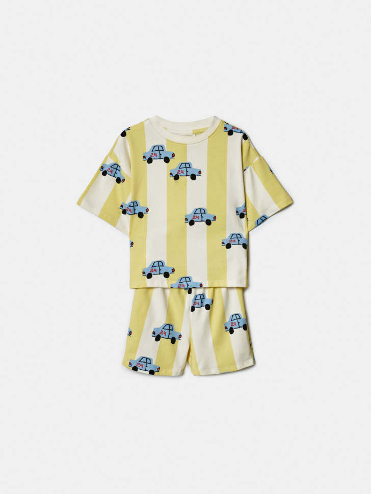 пижама с принтом для мальчиков по цене 1299 руб вид справа