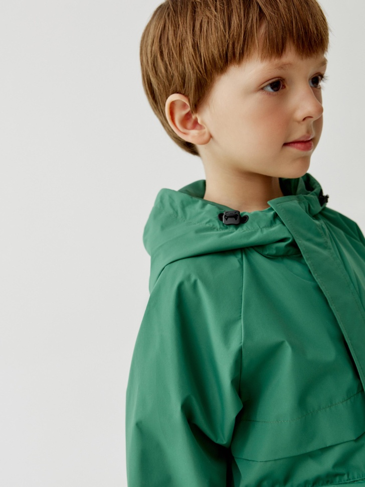ветровка с капюшоном для мальчиков из россии вид сбоку