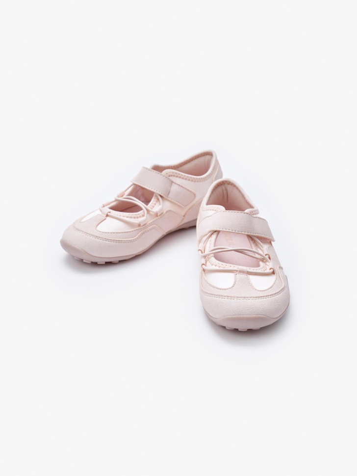 балетки в спортивном стиле для девочек из россии вид сбоку