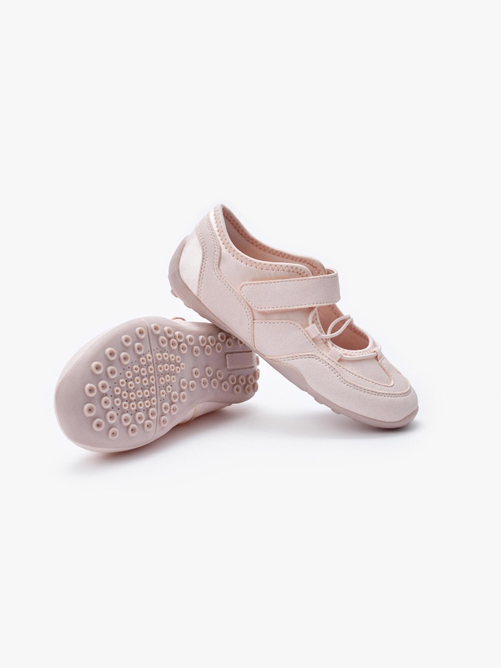 балетки в спортивном стиле для девочек спортивного стиля с лицевой стороны