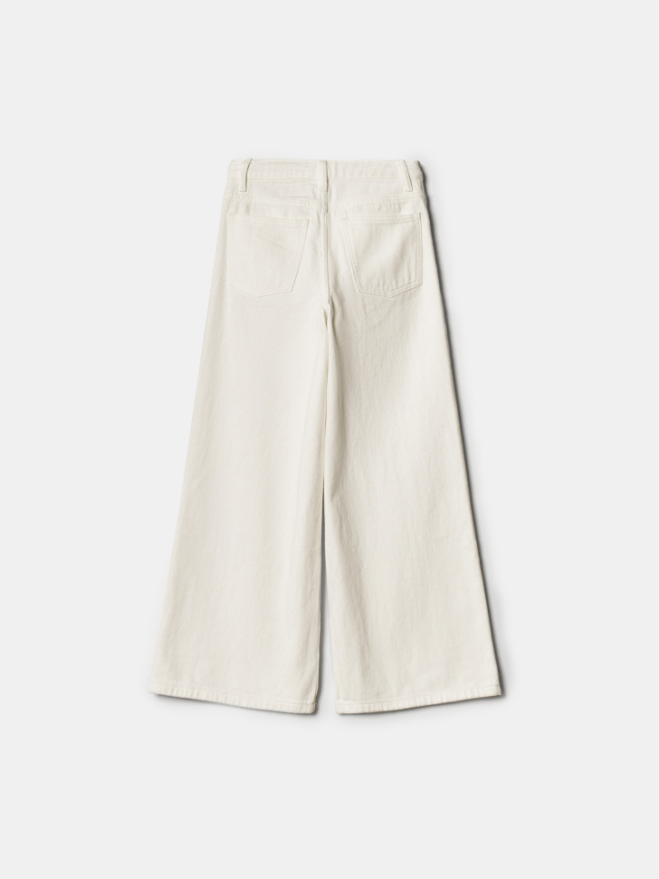 рваные широкие джинсы для девочек по цене 3299 руб вид справа