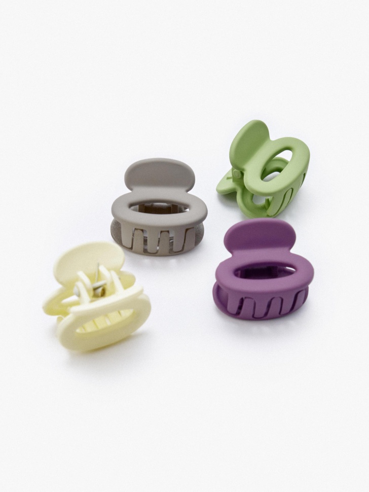 набор заколок-крабиков для девочек, 4 шт. от бренда sela вид слева