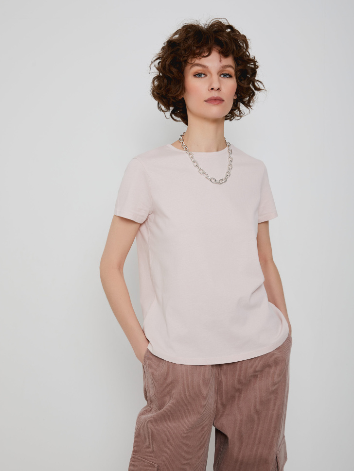 

Базовая футболка из органического хлопка, Розовый