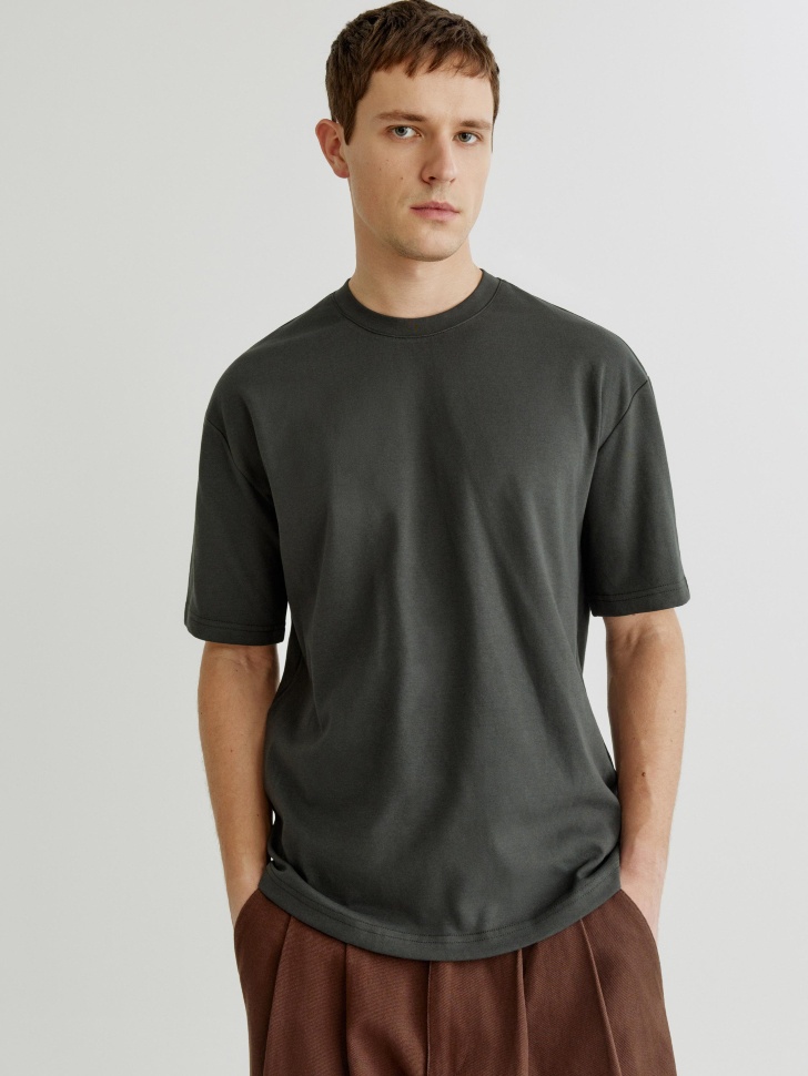 Футболка SELA прямого кроя, серый, арт. 42020