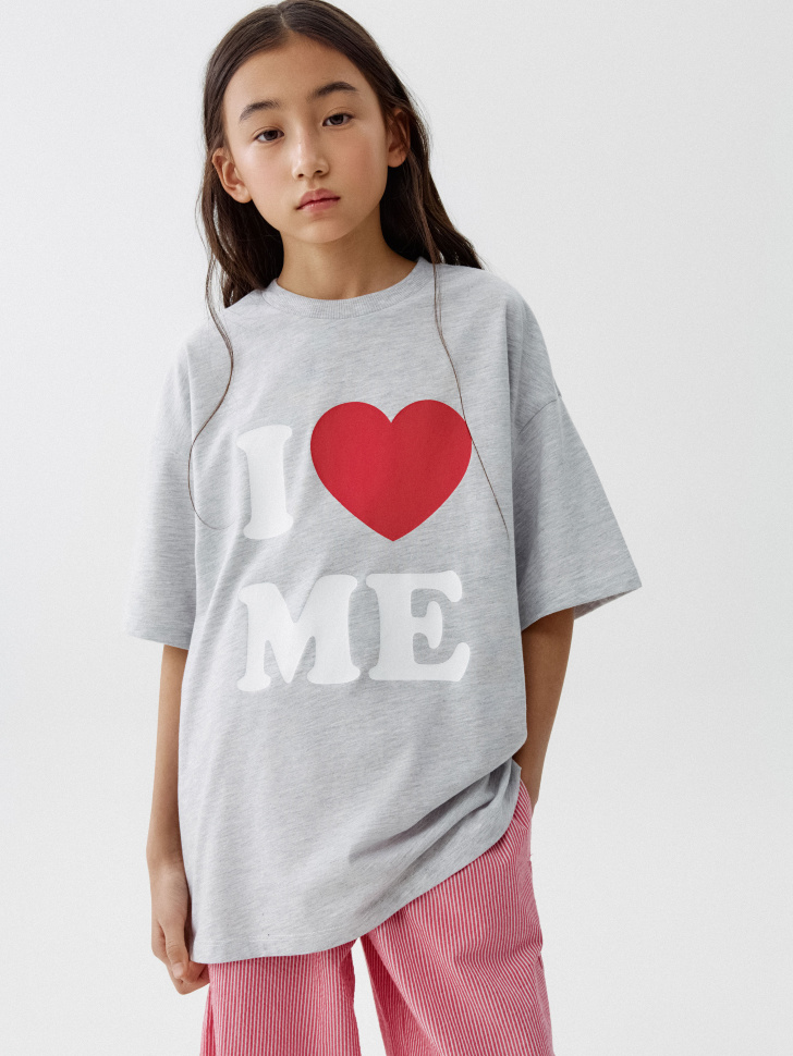 футболка оверсайз с принтом для девочек 4680798805177 фотография