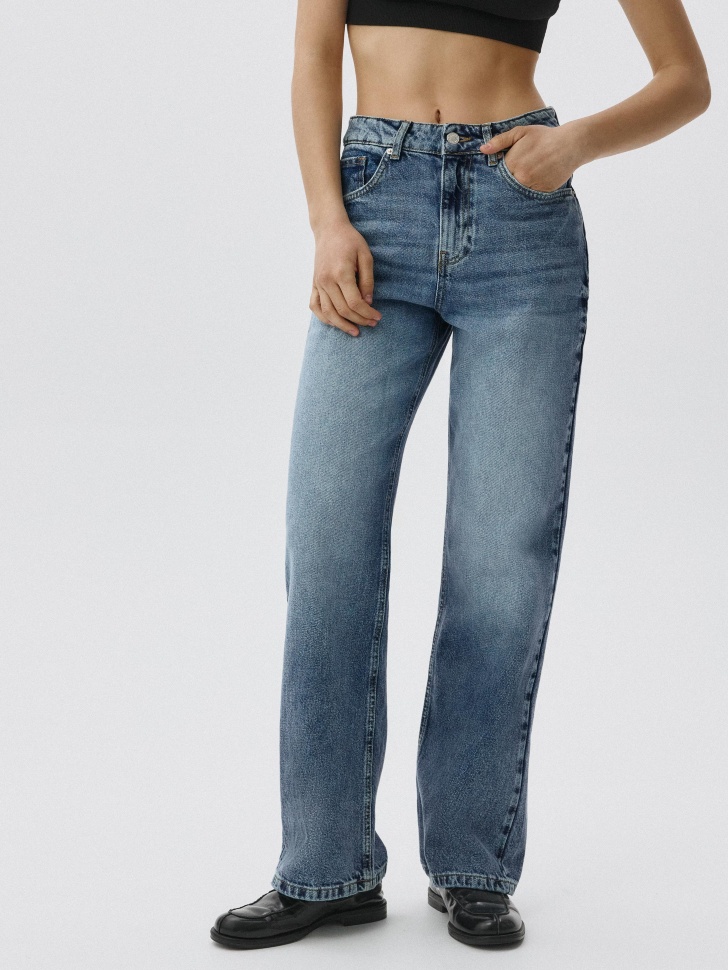 Джинсы 411 WIDE LEG из органического хлопка. Фото №2
