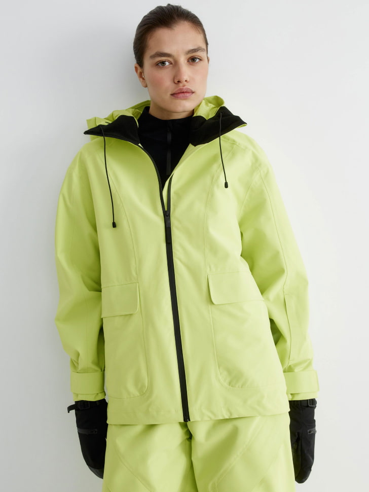 горнолыжная куртка из технологичной мембраны с лямками 4610517111326 купить с доставкой