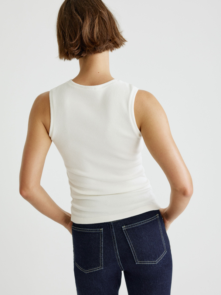 плотный топ с эффектом меланжа 4610517435903 в интернет магазине