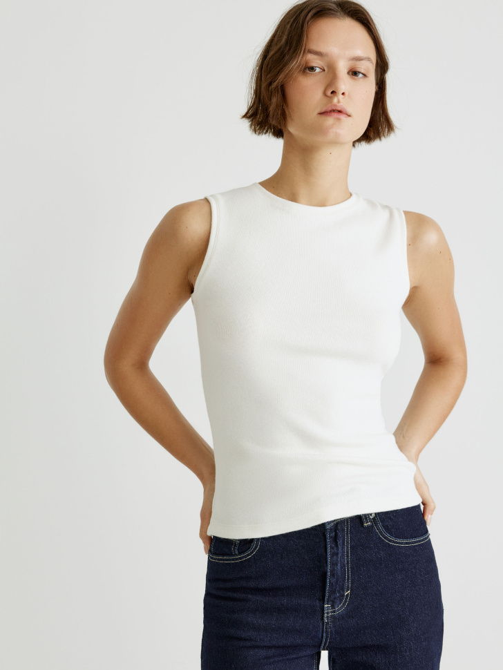 плотный топ с эффектом меланжа 4610517435903 с промокодом