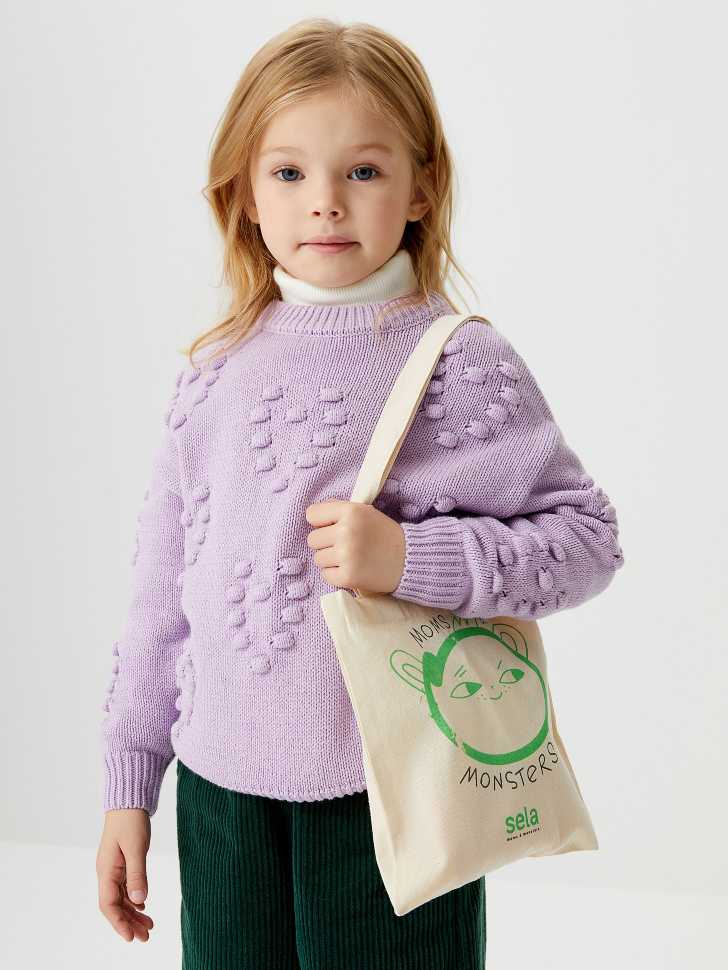 Детская сумка-шоппер с принтом от Sela