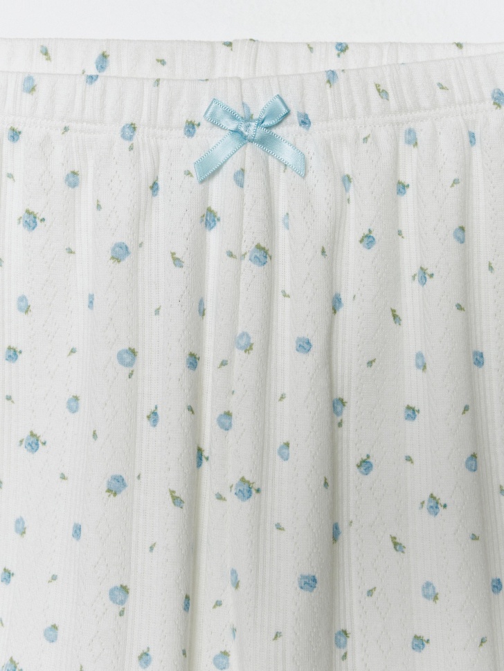 домашние шорты с рельефным узором универсального стиля с лицевой стороны