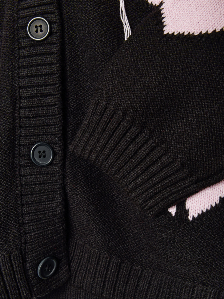 кардиган оверсайз с принтом для девочек по цене 2999 руб вид справа