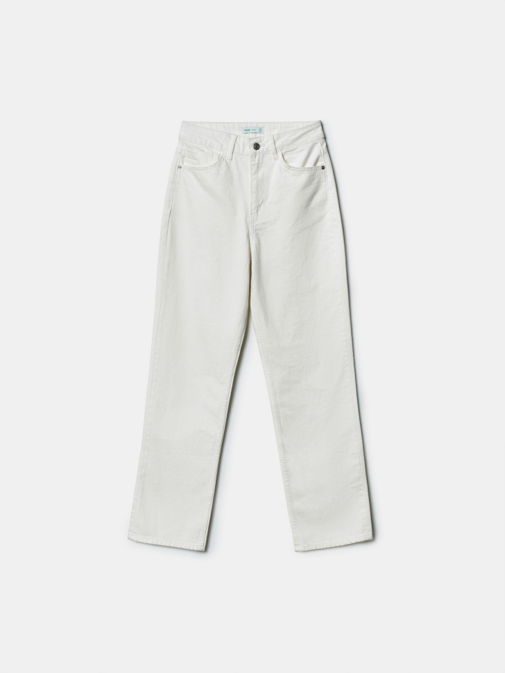 Прямые джинсы Sela из органического хлопка, белый, арт. 43728