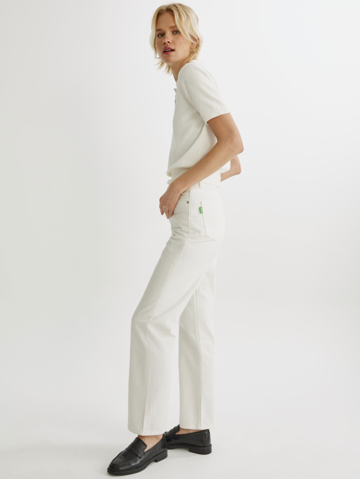 прямые джинсы на высокий рост из органического хлопка по цене 3599 руб вид справа