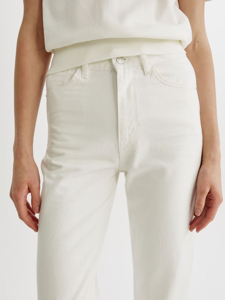 прямые джинсы на высокий рост из органического хлопка из россии вид сбоку