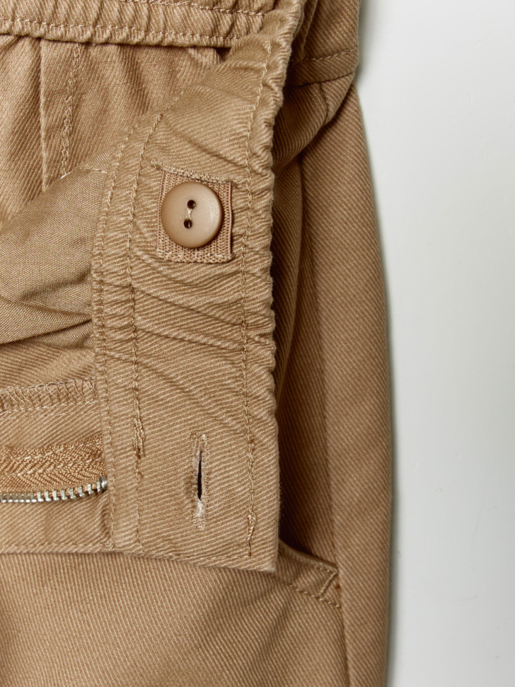 твиловые брюки на резинке для мальчиков из россии вид сбоку