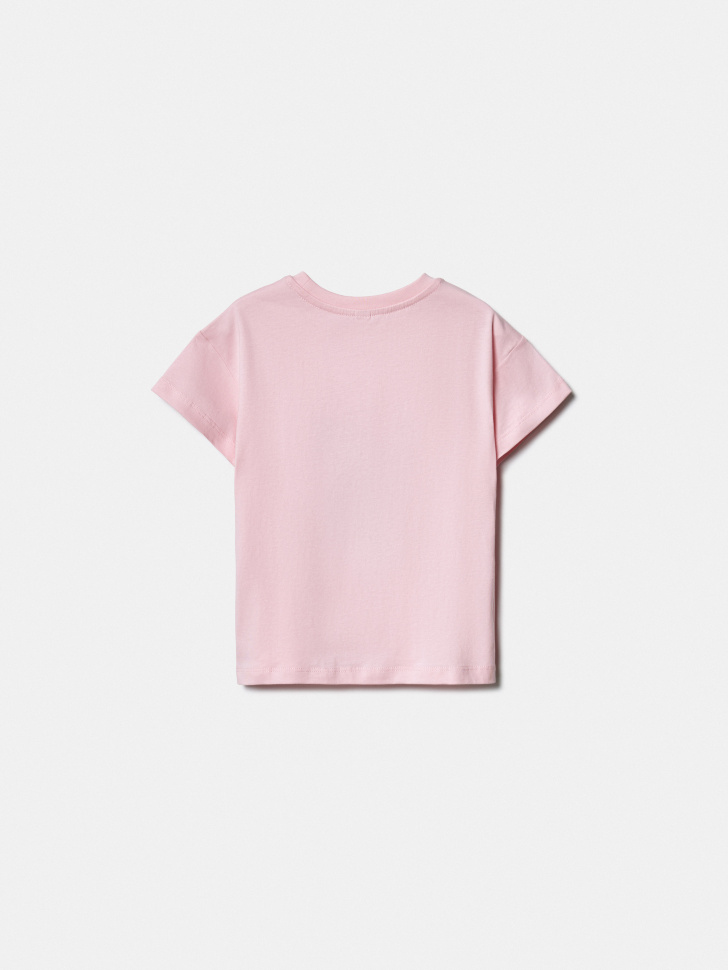 набор из 2 футболок для девочек повседневного стиля с лицевой стороны